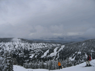 スキー場の一番左よりにある山 Snow King