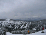 スキー場の一番左よりにある山 Snow King